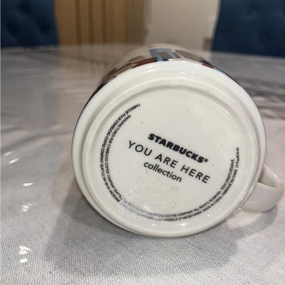 Starbucks Blue and White Boston Mug Dining Collection - Picture 3 of 3